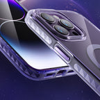 Kingxbar MagSafe dėklas iPhone 14 Plus – sidabrinis