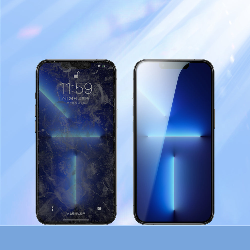 Grūdintas stiklas iPhone 14 Plus su rėmeliu (Joyroom)