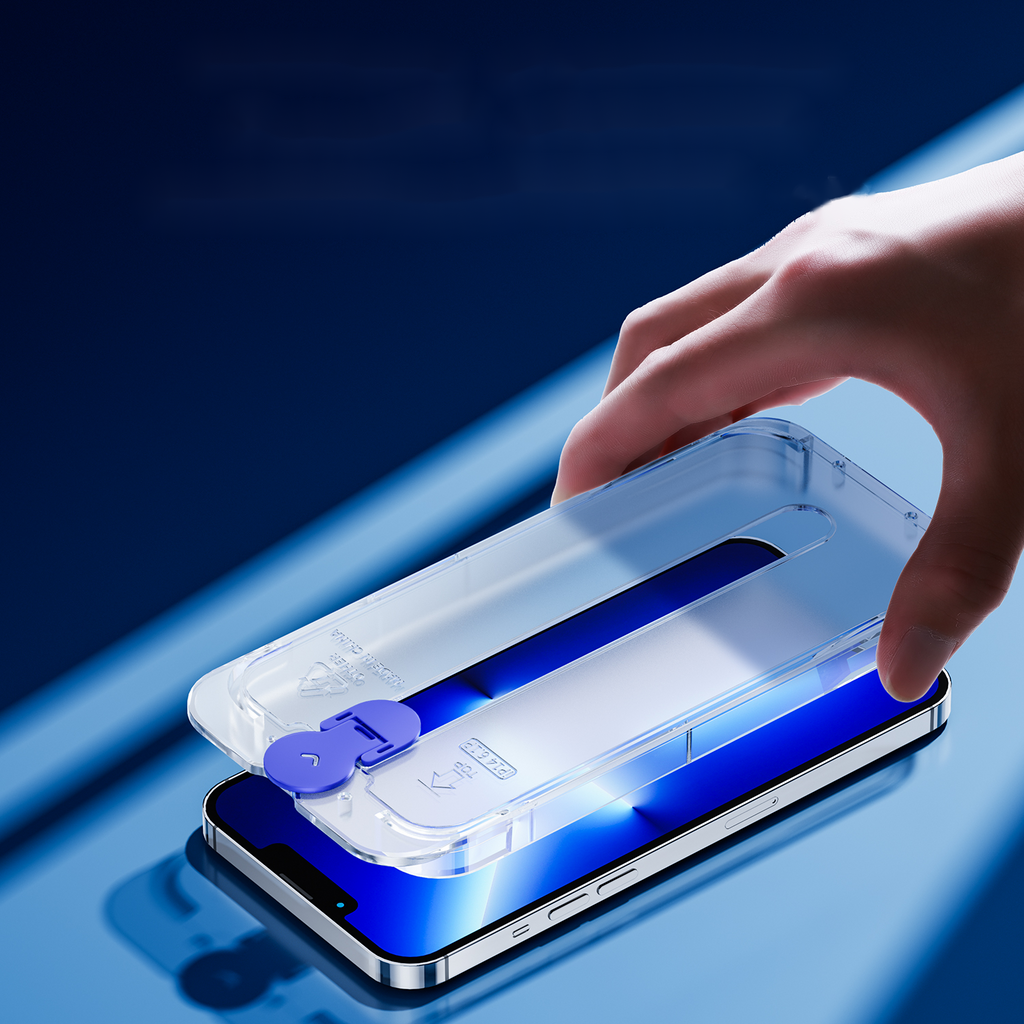 Joyroom grūdintas stiklas iPhone 14 Plus su montavimo rinkiniu