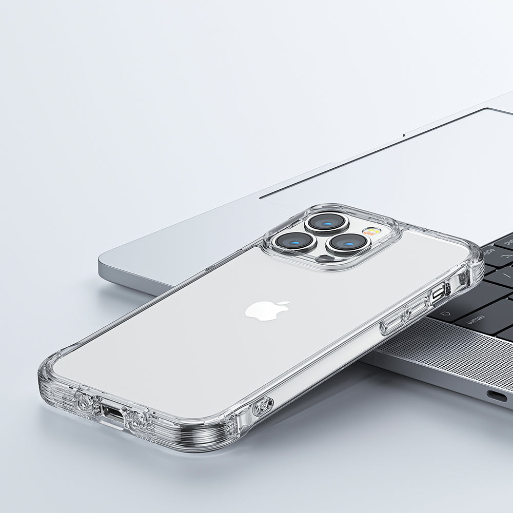 Joyroom Defender dėklas iPhone 14 – skaidrus su stovu
