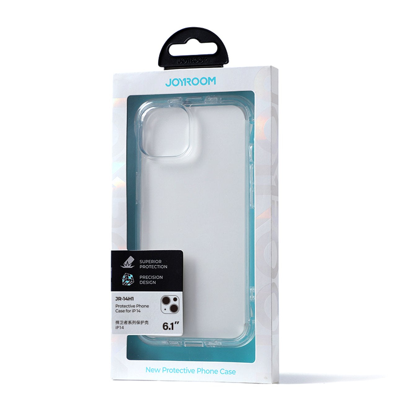 Joyroom Defender dėklas iPhone 14 – skaidrus su stovu