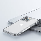 Joyroom Defender dėklas iPhone 14 Pro – skaidrus su kabliukais