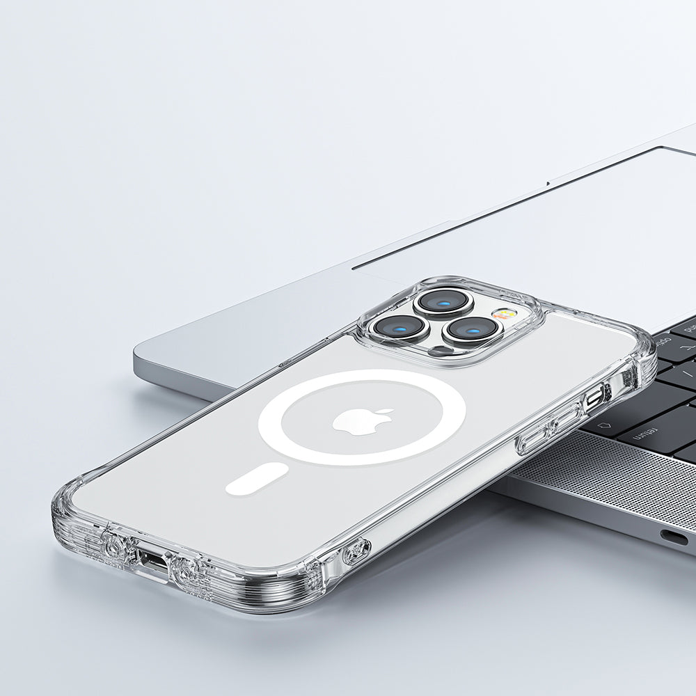 Joyroom magnetinis MagSafe dėklas iPhone 14 Plus – skaidrus