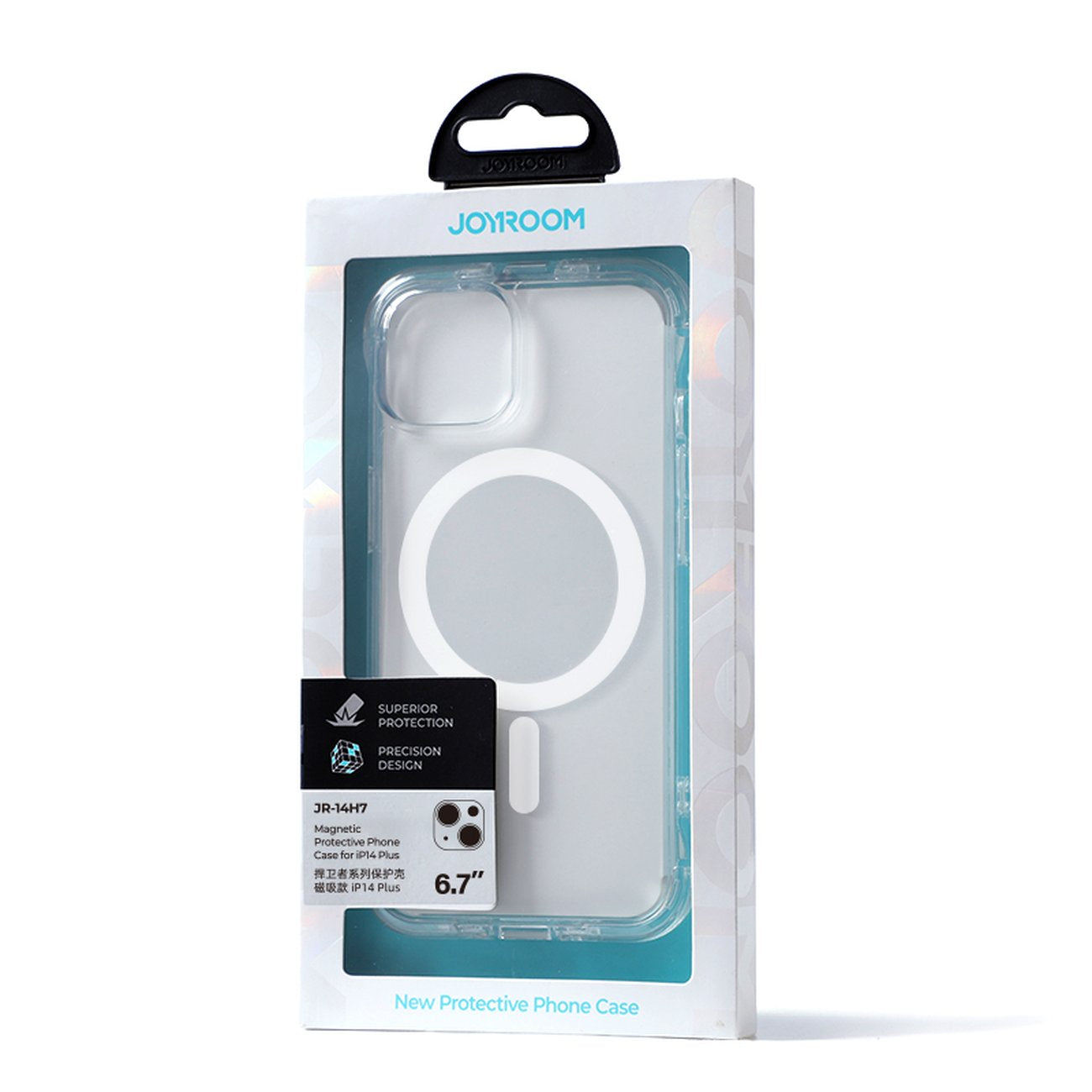 Joyroom magnetinis MagSafe dėklas iPhone 14 Plus – skaidrus