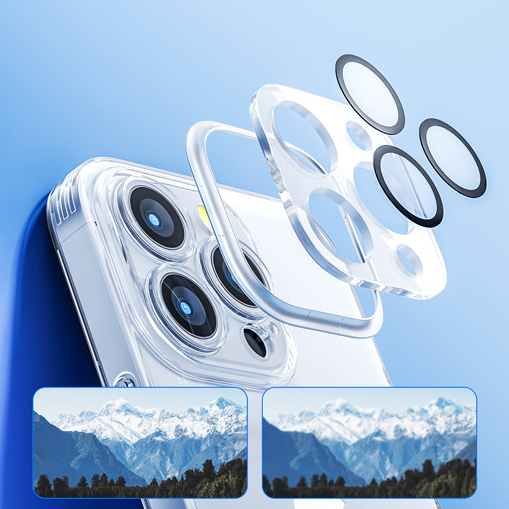Joyroom skaidrus TPU dėklas iPhone 14 su kameros apsauga -- iPhone 14