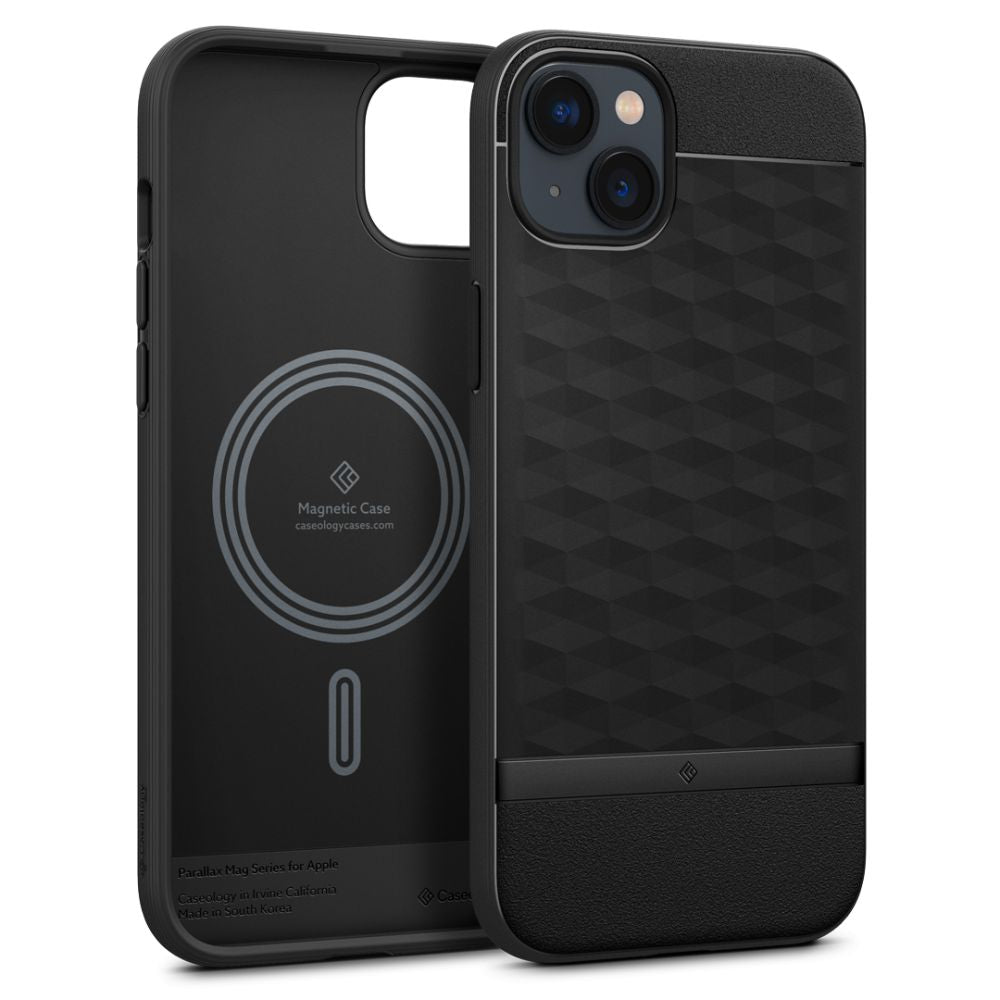 Caseology Parallax MagSafe dėklas iPhone 14 Plus – matinis juodas