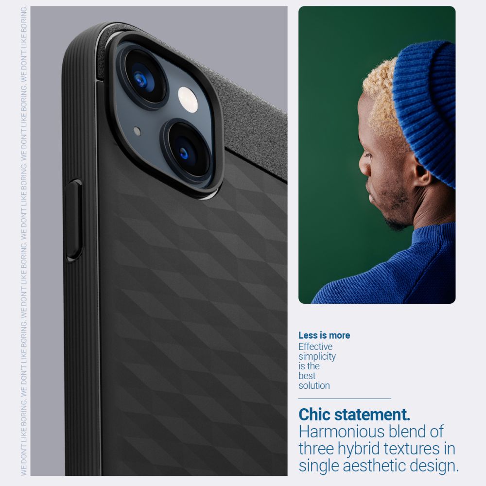 Caseology Parallax MagSafe dėklas iPhone 14 Plus – matinis juodas