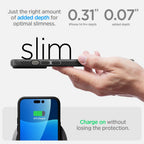 Spigen Liquid Air dėklas iPhone 14 Pro – matinis juodas