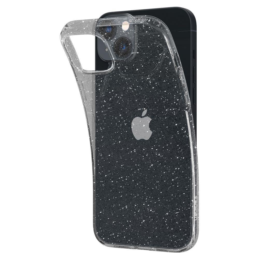 Spigen Liquid Crystal Glitter dėklas iPhone 14 Plus – skaidrus