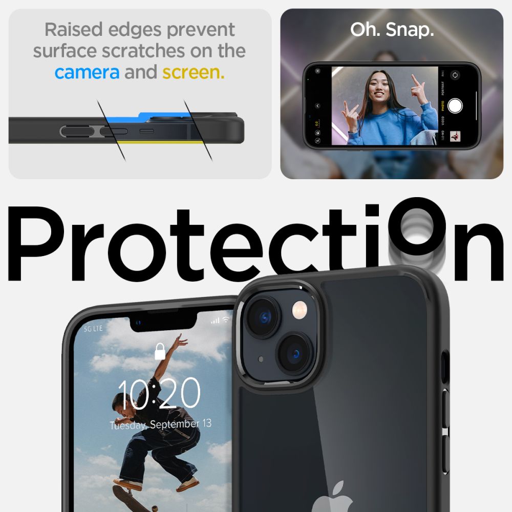 Spigen Ultra Hybrid dėklas iPhone 14 Plus – matinis juodas