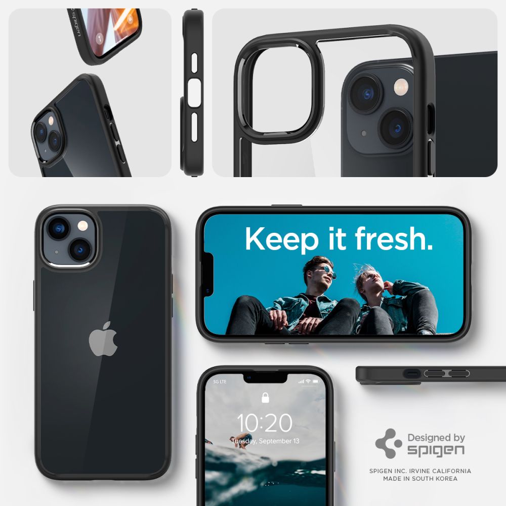 Spigen Ultra Hybrid dėklas iPhone 14 Plus – matinis juodas