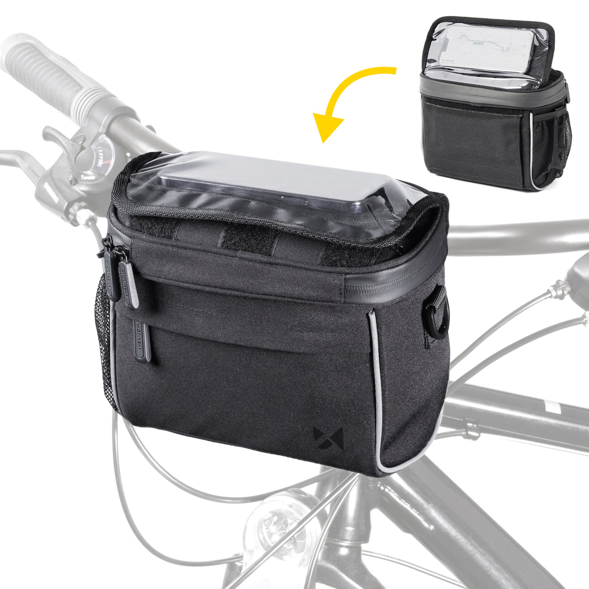 Wozinsky Handlebar Bag Bike Shoulder Bag Juoda (WBHBB-01) -- Bicycle Bags