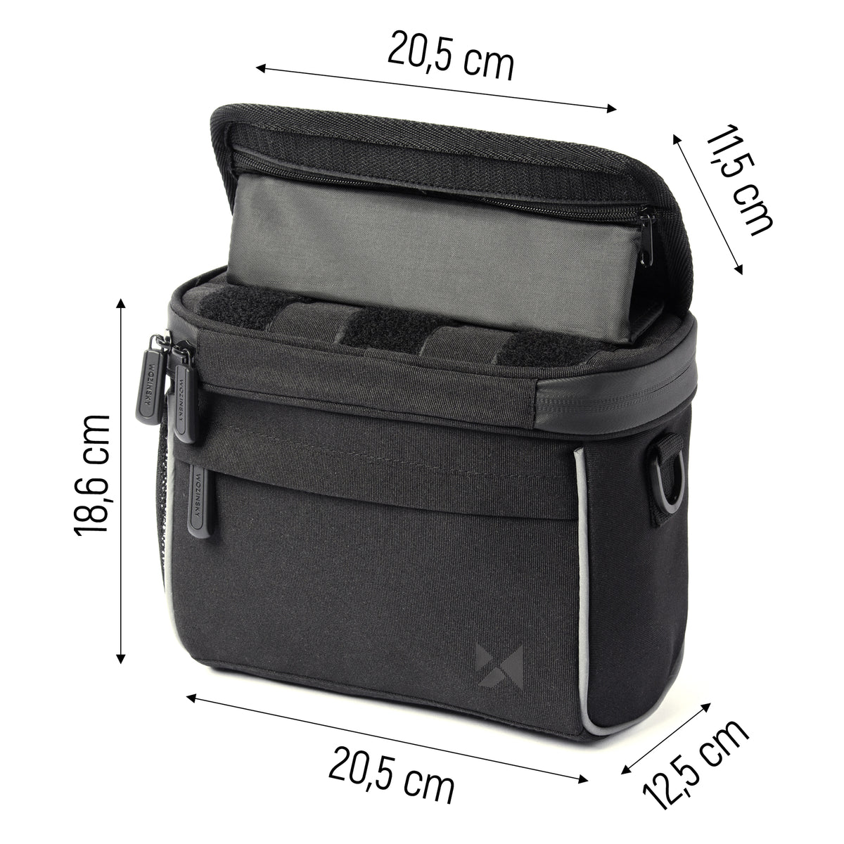 Wozinsky Handlebar Bag Bike Shoulder Bag Juoda (WBHBB-01) -- Bicycle Bags