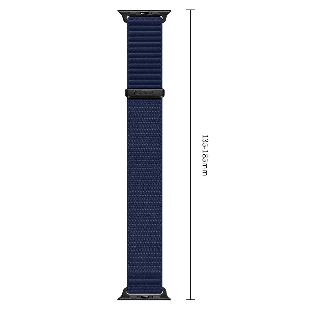Dirželis Tech-Protect NylonLoop Apple Watch 8 / 9 / 10 / 11 / 12 / SE / Ultra (44 / 45 / 46 / 49 mm), tamsiai mėlynas --...