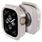 Dėklas Spigen Rugged Armor Apple Watch Ultra 1 / 2 / 3 (49 mm), smėlio spalvos -- Apple Watch Ultra (49 mm), Apple Watch...