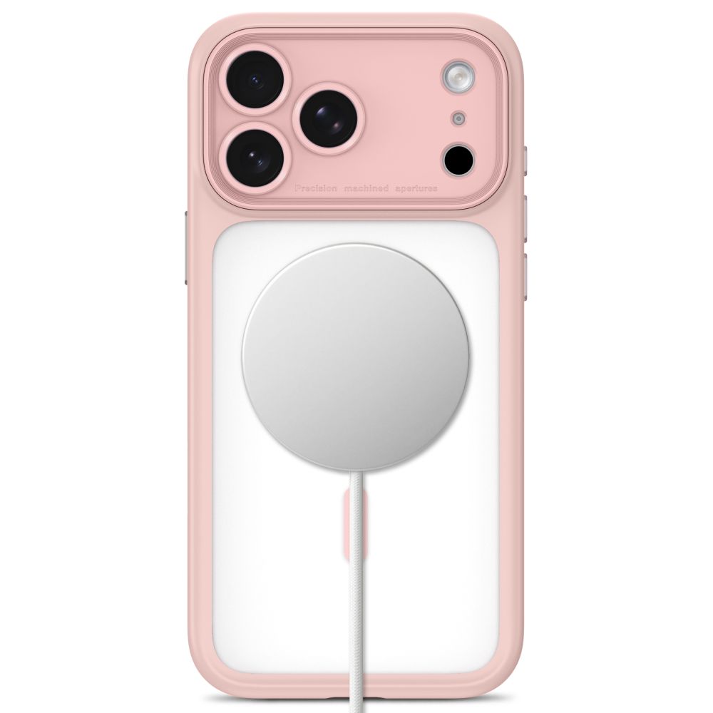 Dėklas Tech-Protect MagPeak MagSafe CC iPhone 17 Pro Max / 18 Pro Max, matinis rožinis -- iPhone 17 Pro Max, iPhone 18...