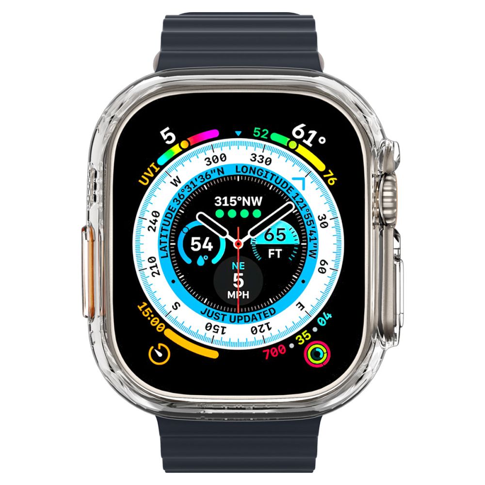 Dėklas Spigen Thin Fit Apple Watch Ultra 1 / 2 / 3 / 4 (49 mm), skaidrus -- Apple Watch Ultra (49 mm), Apple Watch Ultra...