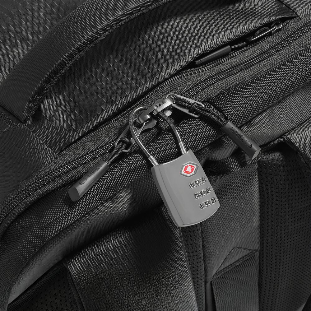 Kuprinė Tech-Protect Defender S70, kabinos bagažo, Ryanair ir Wizz Air, 24L, 40x30x20 cm, juoda --...