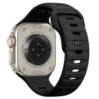 Dirželis Tech-Protect Silicone Line Apple Watch 8 / 9 / 10 / 11 / 12 / SE / Ultra (44 / 45 / 46 / 49 mm), juodas -- Apple...