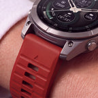 Dirželis Tech-Protect Silicone Garmin Fenix 5 / 6 / 6 Pro / 7 / 8 / 8 Pro / E / 9 / 9 Pro (51 mm), raudonas -- Garmin...
