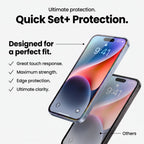 Apsauginis stiklas Tech-Protect Quick Set+ iPhone 17 Pro / 18 Pro, 2 vnt., juodas -- iPhone 17 Pro, iPhone 18 Pro