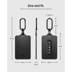 Dėklas Spigen TO243 Tesla Key Card Holder, juodas -- SPIGEN//Akcesoria