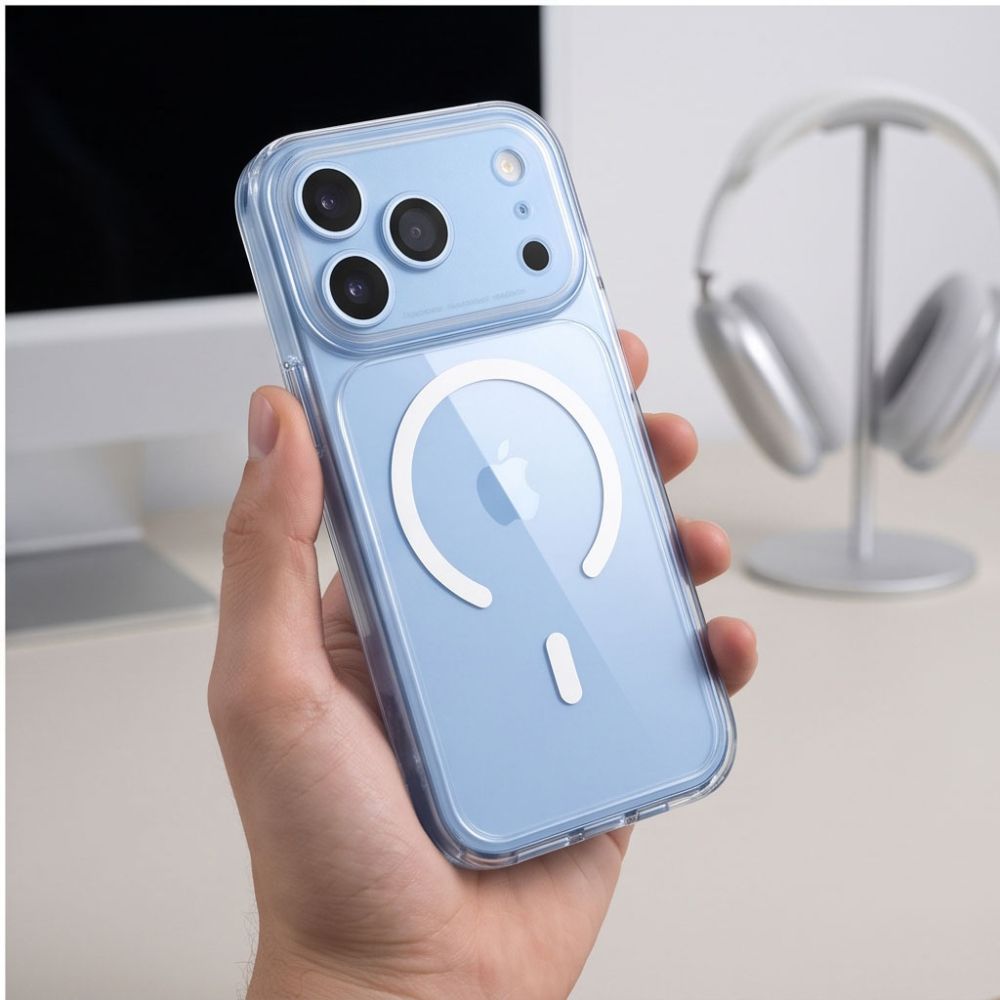 Dėklas Tech-Protect MagPeak MagSafe CC iPhone 17 Pro Max / 18 Pro Max, skaidrus -- iPhone 17 Pro Max, iPhone 18 Pro Max