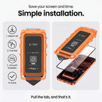 Apsauginis stiklas Tech-Protect Quick Set+ iPhone 17 Pro Max / 18 Pro Max, 2 vnt., juodas -- iPhone 17 Pro Max, iPhone 18...