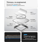 Dėklas Spigen Ultra Hybrid Mag MagSafe Galaxy S26 FE, skaidrus/baltas -- Galaxy S26 FE
