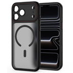 Dėklas Tech-Protect MagCam MagSafe Apple iPhone 17 Pro / 18 Pro, matinis juodas/raudonas -- iPhone 17 Pro, iPhone 18 Pro