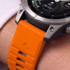 Dirželis Tech-Protect Silicone Garmin Fenix 5X / 5X Plus / 6X / 6X Pro / 7X / 8 / 8 Pro / 9 / 9 Pro (47 mm), oranžinis --...
