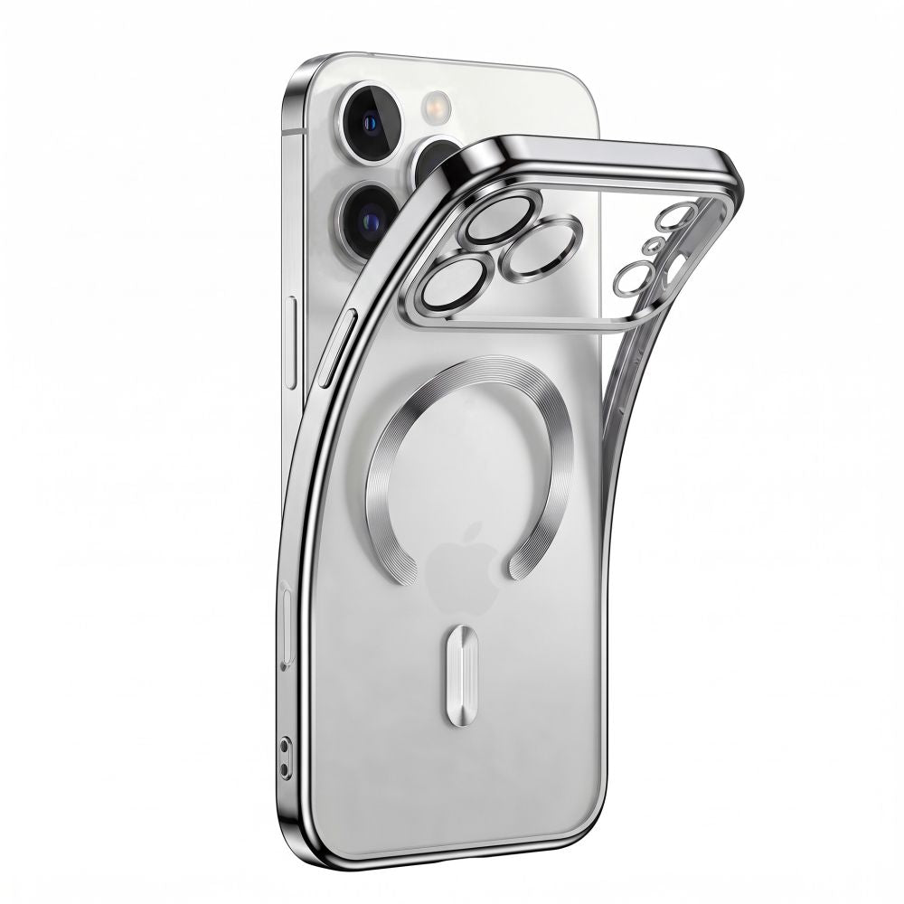 Dėklas Tech-Protect MagFlex MagSafe iPhone 17 Pro Max / 18 Pro Max, blizgus sidabrinis -- iPhone 17 Pro Max, iPhone 18...