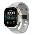 Dirželis Tech-Protect Silicone Line Apple Watch 8 / 9 / 10 / 11 / 12 / SE / Ultra (44 / 45 / 46 / 49 mm), pilkas -- Apple...