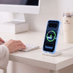 Dėklas Tech-Protect MagPeak MagSafe CC iPhone 17 Pro / 18 Pro, šviesiai mėlynas/skaidrus -- iPhone 17 Pro, iPhone 18 Pro