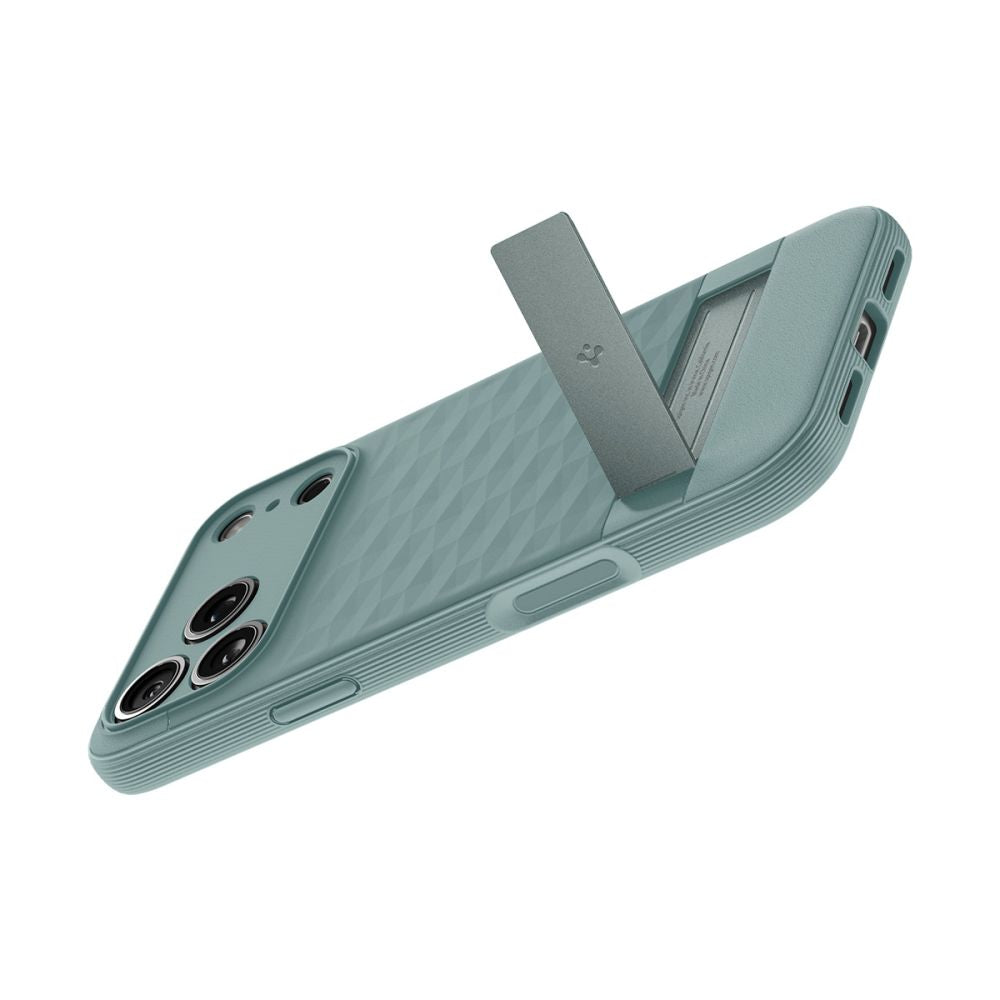 Dėklas Spigen Parallax "S" Mag MagSafe iPhone 17 Pro Max / 18 Pro Max, šalavijų žalias -- iPhone 17 Pro Max, iPhone 18...