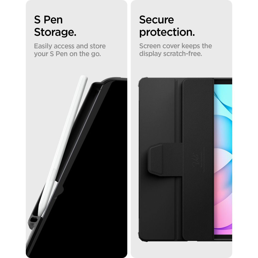 Dėklas Spigen Ultra Hybrid Pro Galaxy Tab S12+ 12.6, juodas -- Galaxy Tab S12+