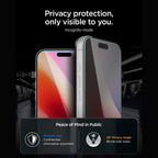 Apsauginis stiklas su privatumo filtru Spigen Glas.tR EZ Fit Pro AC HD Privacy iPhone 18 Pro Max 2 vnt. -- iPhone 18 Pro Max