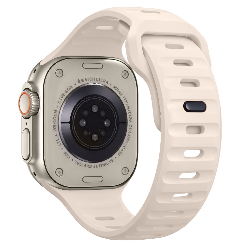 Dirželis Tech-Protect Silicone Line Apple Watch 8 / 9 / 10 / 11 / 12 / SE / Ultra (44 / 45 / 46 / 49 mm), smėlio -- Apple...