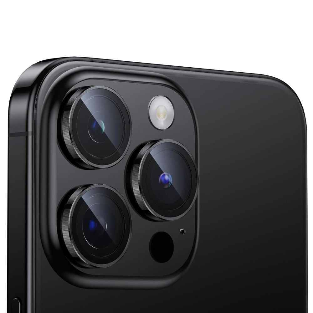 Kameros apsauginis stiklas Hofi Camring Pro+ iPhone 13 Mini / 13, juodas -- iPhone 13 mini, iPhone 13