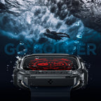 Dėklas Spigen Rugged Armor Apple Watch Ultra 1 / 2 (49 mm), matinis juodas -- Apple Watch Ultra (49 mm), Apple Watch...