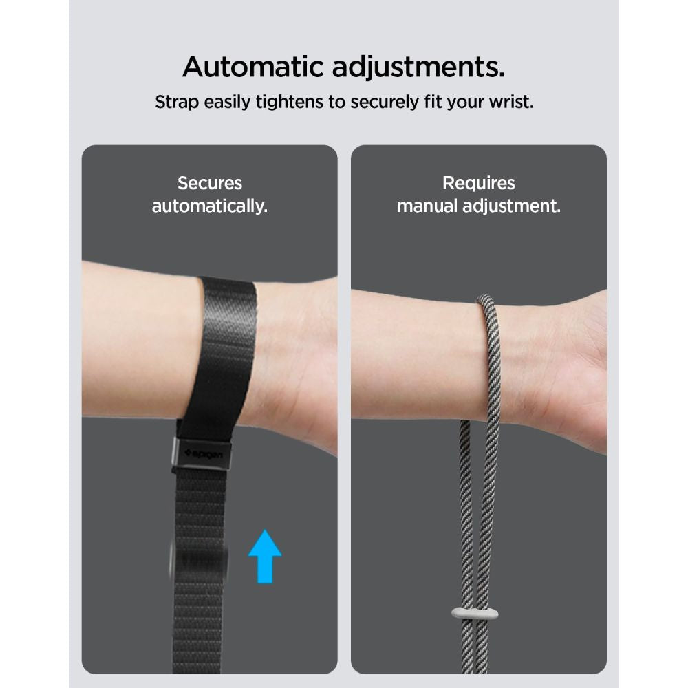 Apyrankė Spigen Universal Adjustable Lanyard Strap Wrist, juoda -- SPIGEN//Akcesoria