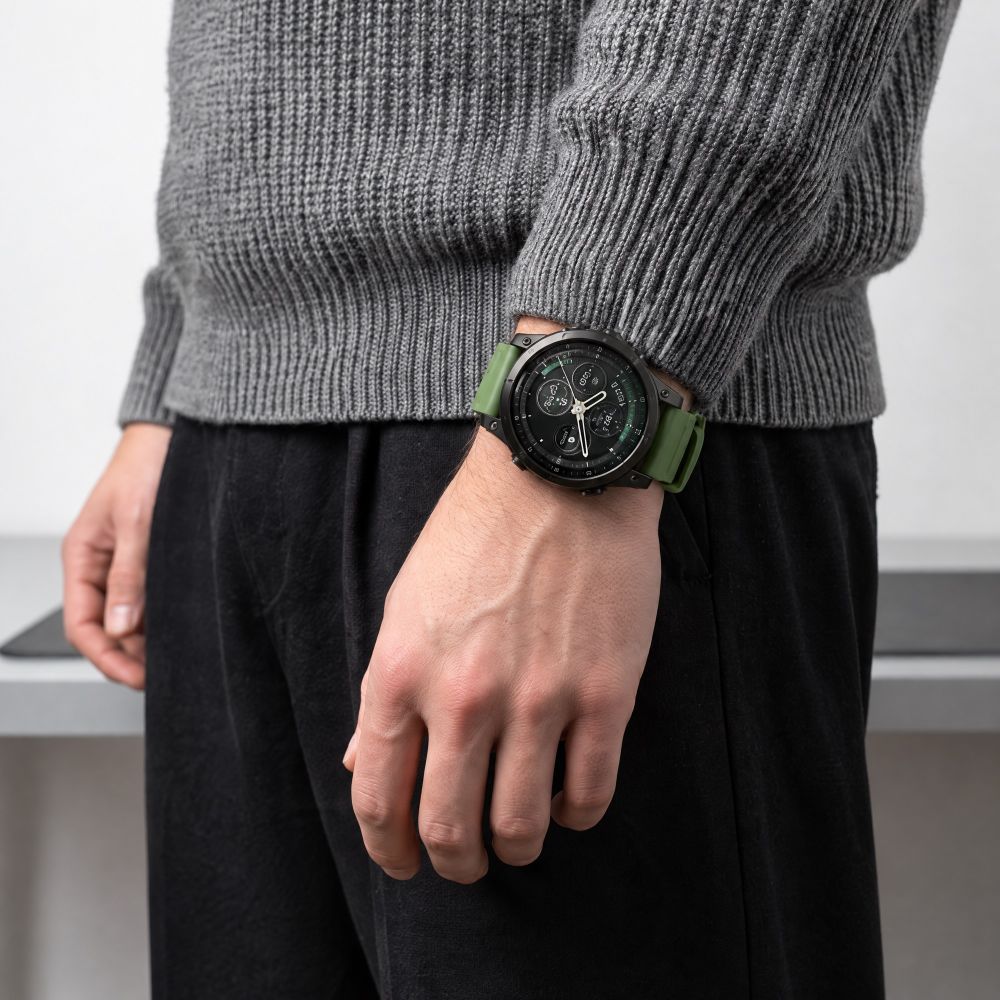 Dirželis Tech-Protect Motion Garmin Fenix 5X / 5X Plus / 6X / 6X Pro / 7X / 8 / 8 Pro / 9 / 9 Pro (47 mm), karinės žalios...