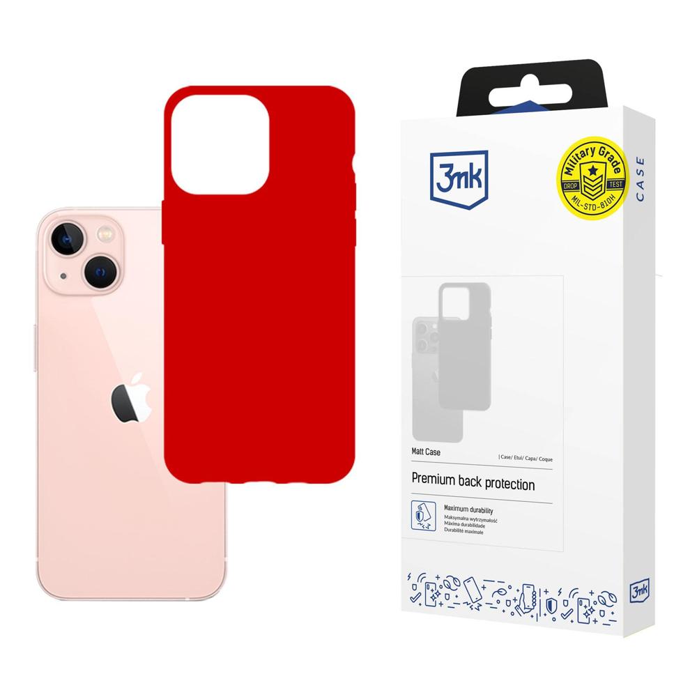 Dėklas iPhone 14 Plus iš 3mk Matt Case serijos - raudonas -- iPhone 14 Plus