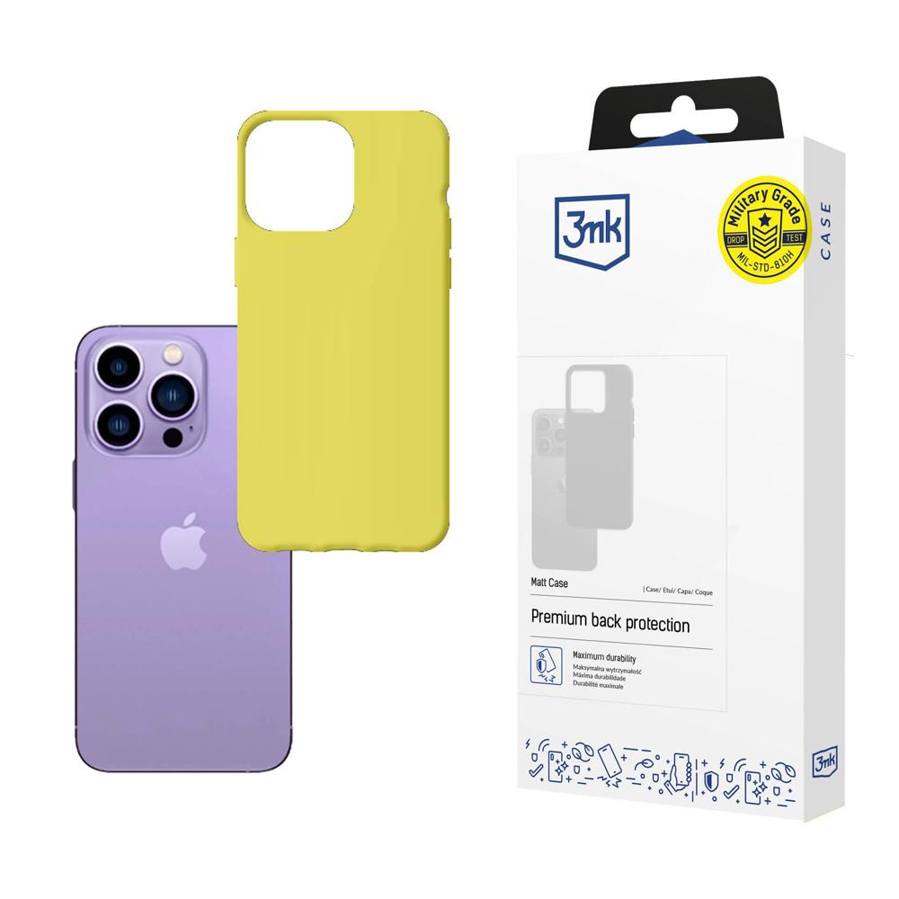 Dėklas iPhone 14 Pro iš 3mk Matt Case serijos - žalios spalvos
