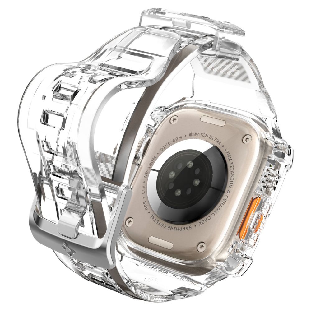 Dirželis Spigen Rugged Armor Pro Apple Watch Ultra 1 / 2 (49 mm), skaidrus -- Apple Watch Ultra (49 mm), Apple Watch...