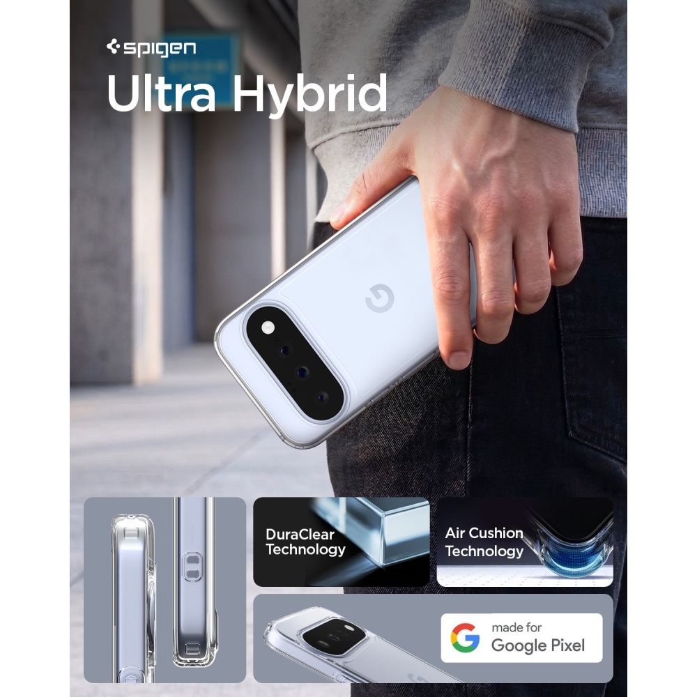Dėklas Spigen Ultra Hybrid Google Pixel 11, skaidrus -- Pixel 11