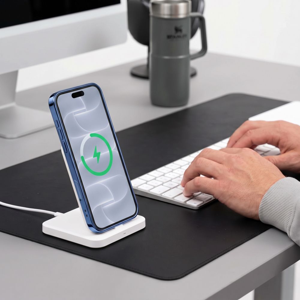 Dėklas Tech-Protect MagFlex MagSafe iPhone 17 Pro Max / 18 Pro Max, blizgus šviesiai mėlynas -- iPhone 17 Pro Max, iPhone...