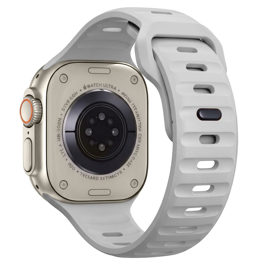 Dirželis Tech-Protect Silicone Line Apple Watch 8 / 9 / 10 / 11 / 12 / SE / Ultra (44 / 45 / 46 / 49 mm), pilkas -- Apple...