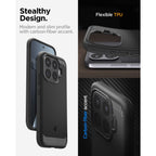 Dėklas Spigen Rugged Armor Xiaomi 17T, matinis juodas -- Xiaomi 17T