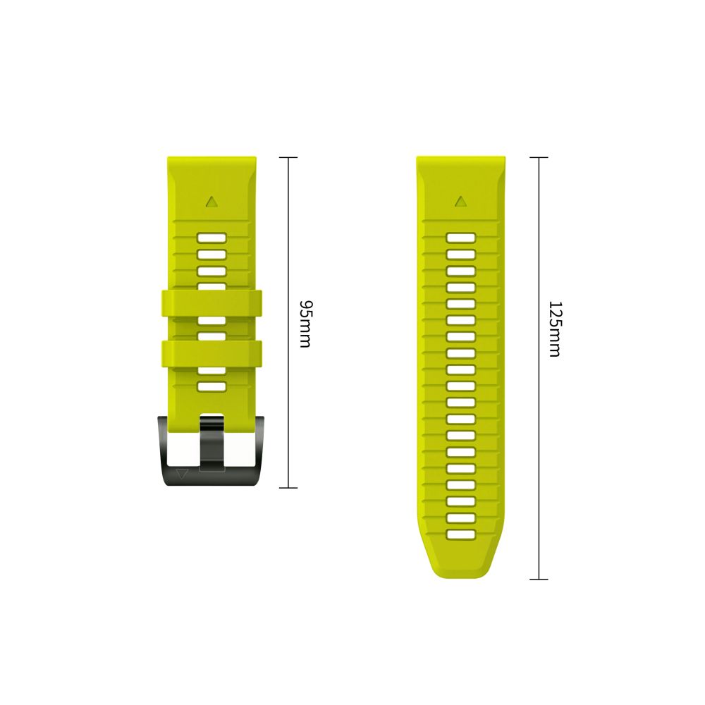Dirželis Tech-Protect Silicone Garmin Fenix 5 / 6 / 6 Pro / 7 / 8 / 8 Pro / E / 9 / 9 Pro (47 mm), laimo žalias -- Garmin...
